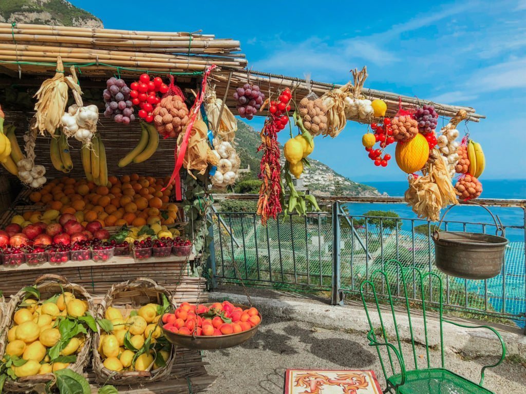 Positano Or Amalfi: Where To Stay & Which Is Better? 23 Fruit stand, Positano